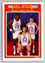 1989 Fleer #163 Malone - Eaton - Stockton