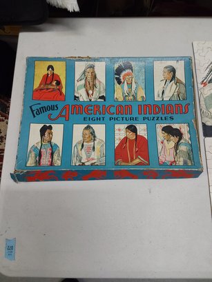 Famous American Indians 8 Picture Puzzle Set