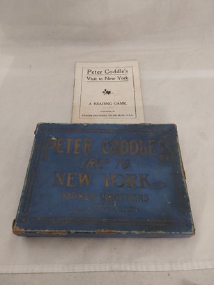Peter Coddle's Trip To New York Reading Game Parker Brothers