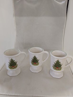 Lot Of 3 Christmas Mugs