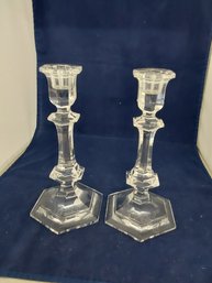 Pair Of Baccarat Candlestick Holders