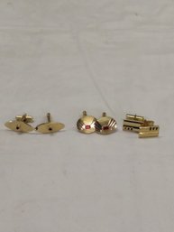 Lot Of 3 Pairs Cufflinks