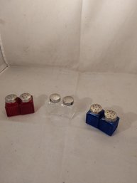 Lot Of 3 Pairs Of Salt & Pepper Shakers