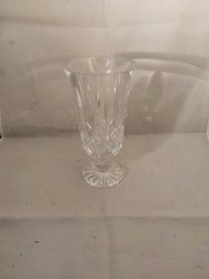 Clear Cut Glass Vase