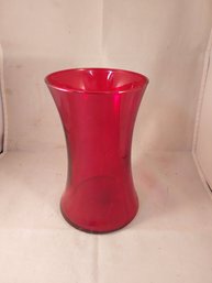 Red Glass Vase