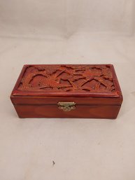 Carved Top Trinket Box