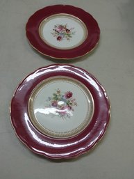 Lot Of 10 Royal Swansea Dinner Plates