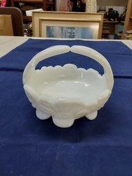 Westmoreland Milk Glass Basket