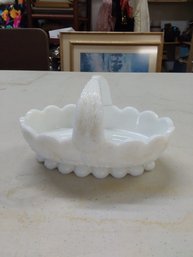 Westmoreland Milk Glass Basket