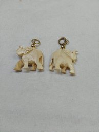 Pair Of Elephant Pendants