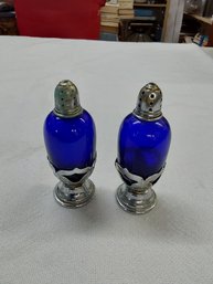 Farber Bros Cobalt Blue Salt & Pepper Shakers