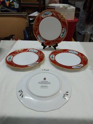 Lot Of 4 Chase Winter Game Bird Plates