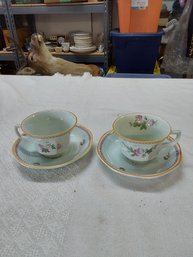 Pair Of Adam's Cups And Saucers