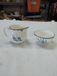 Royal Worcester England Cream & Sugar