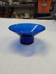 Blue Glass Votive Holder