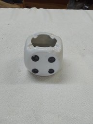 Dice Shaped Ashtray