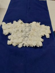 White Crocheted Baby Sweater