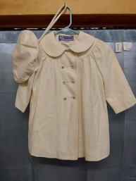 Giacca Child's Wool Jacket And Cap