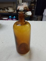 Amber Colored Glass Bottle