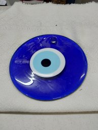 7' Glass Blue Evil Eye Wall Hanging  Protection