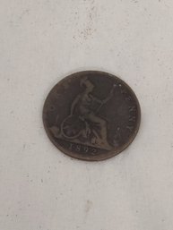 1892 Penny Victoria D G Foreign