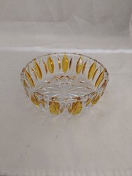 Painted Glass Dish