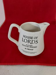 House Of Lords Blended Scotch Whisky Pitcher