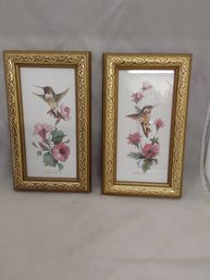 Pair Of Framed Hummingbird Pictures