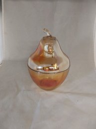 Carnival Glass Pear Shaped Candy Dish