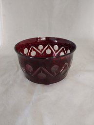 Ruby Footed Bowl