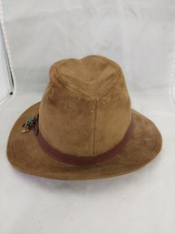 New York Hat & Cap Co. Genuine Leather  Suede Hat