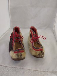Vintage Norwegian Reindeer Hyde Boots