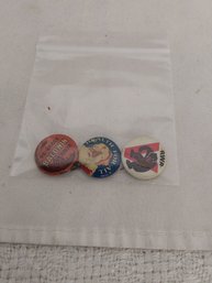 Lot Of 3 Celluloid Pinbacks