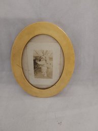 Vintage Oval Celluloid Frame