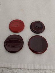 Lot Of 4 Vintage Bakelite Buttons
