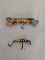 Lot Of 2 Homemade Fishing Lures