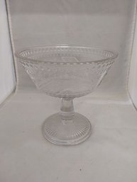 Clear Glass Pedestal Dish