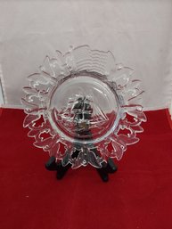 Clear Glass Ship Plate
