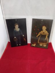 Pair Of Wooden Pictures