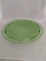 Depression Glass Cake Plate
