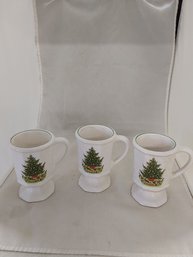 Lot Of 3 Christmas Mugs