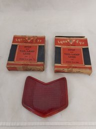 Pair Of Lynx Eye 1940 Ford V8 Stop And Tail Lamp Lens