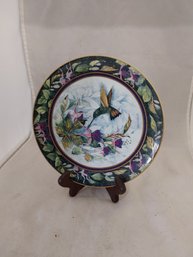 Royal Doulton The Berylline Hummingbird Plate With Stand