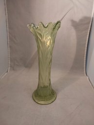 Green Glass Vase