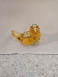 Fenton Hand Painted Glass Bird