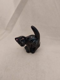 Fenton Hand Painted Glass Cat