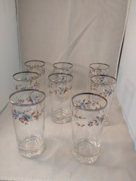 Lot Of 8 Drinking Glasses