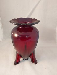 Cranberry Glass Vase