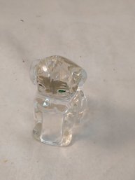 Glass Dog Figurine