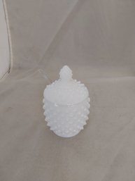 Milk Glass Covered Dish